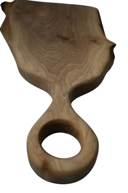 Platou / Tocător cu mâner | Nuc  | Live Edge