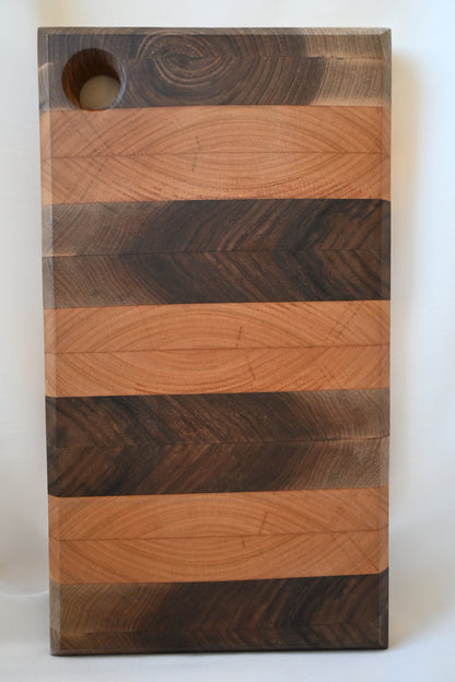 Tocător End-Grain | Nuc & Cireș