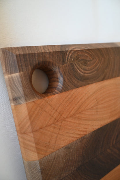 Tocător End-Grain | Nuc & Cireș