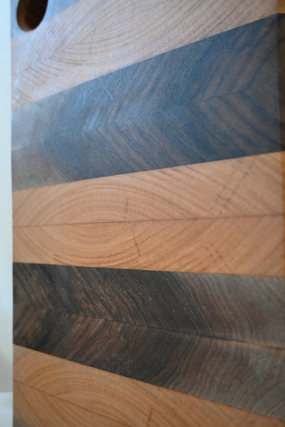 Tocător End-Grain | Nuc & Cireș