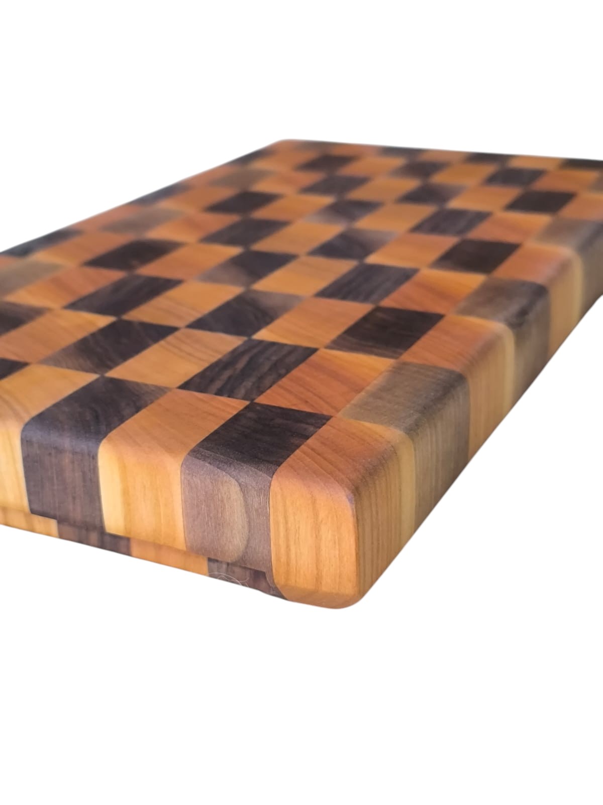 Tocător End-Grain | Nuc & Cireș
