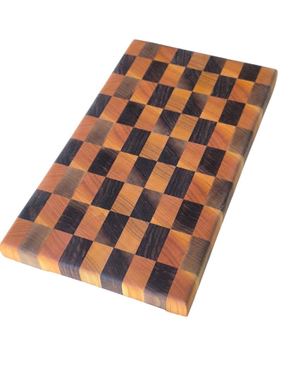 Tocător End-Grain | Nuc & Cireș