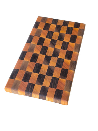 Tocător End-Grain | Nuc & Cireș
