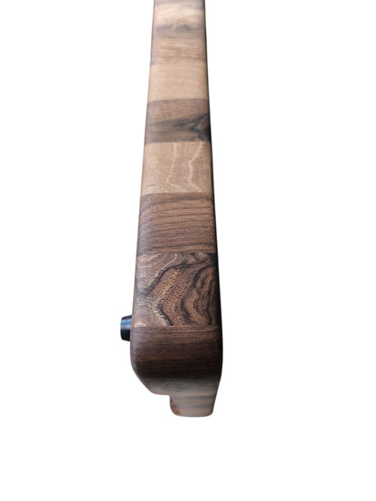 Tocător  End-Grain Premium cu șanț de scurgere |  Nuc & Cireș