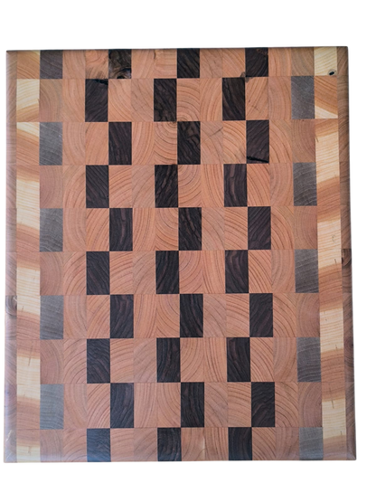 Tocător End-Grain | Nuc & Cireș