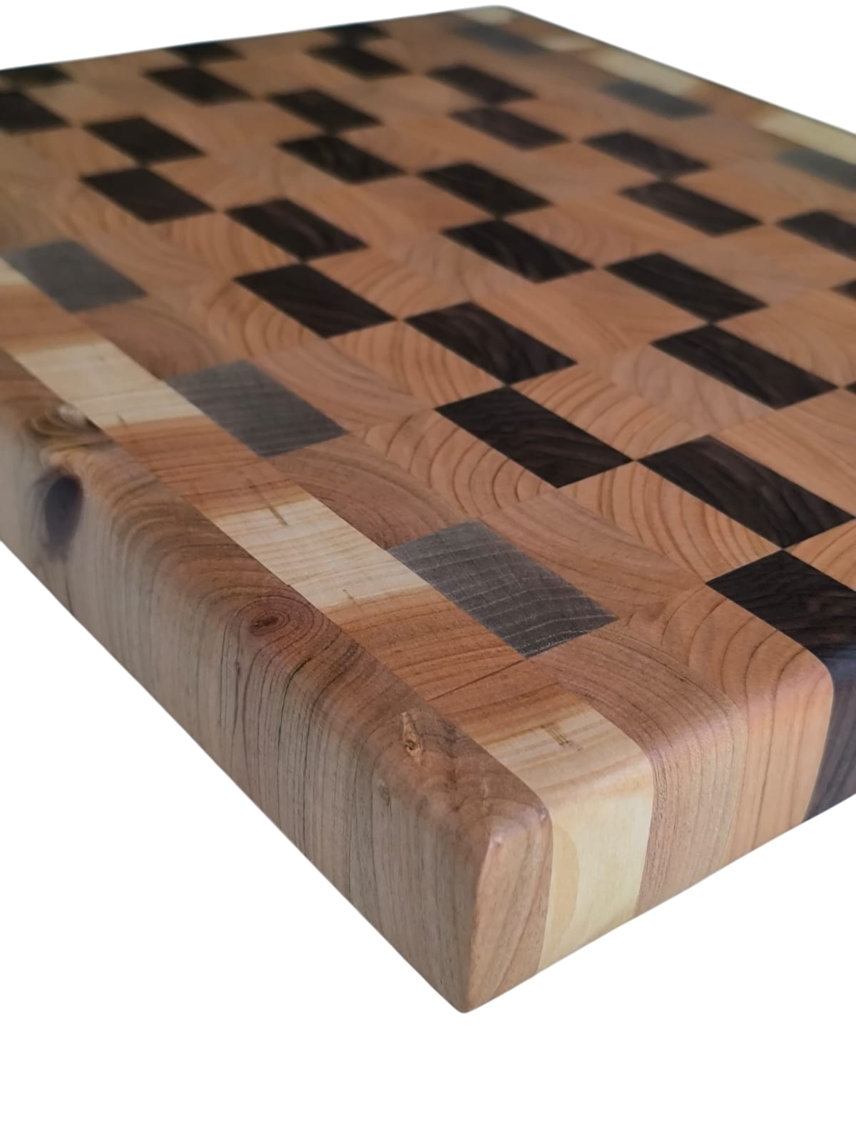 Tocător End-Grain | Nuc & Cireș