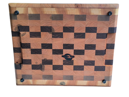 Tocător End-Grain | Nuc & Cireș