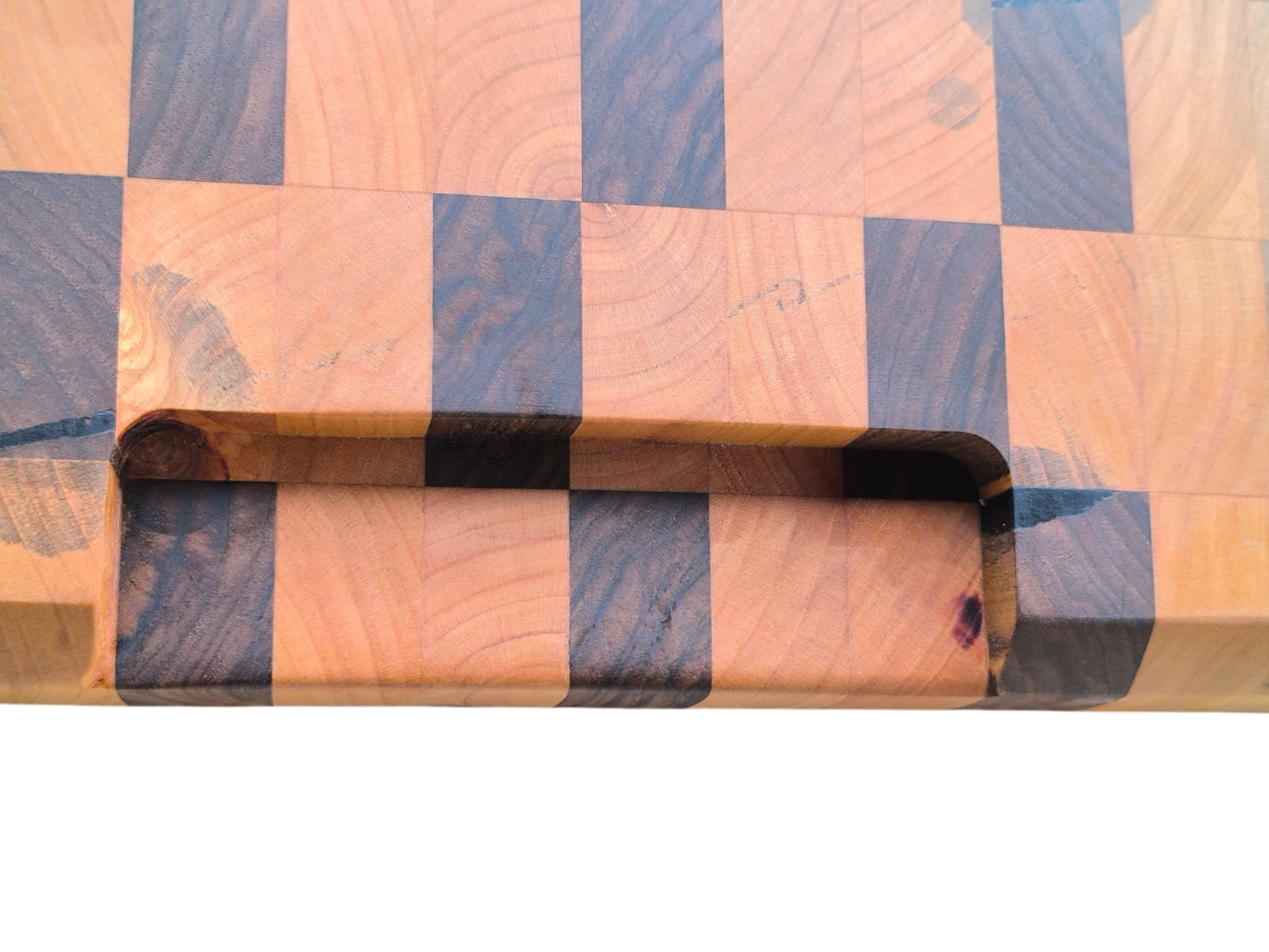 Tocător End-Grain | Nuc & Cireș